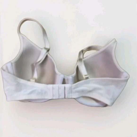 Wacoal 853147 32D Beige Bold & Beautiful Floral Embroidery Contour TShirt Bra - Picture 5 of 7